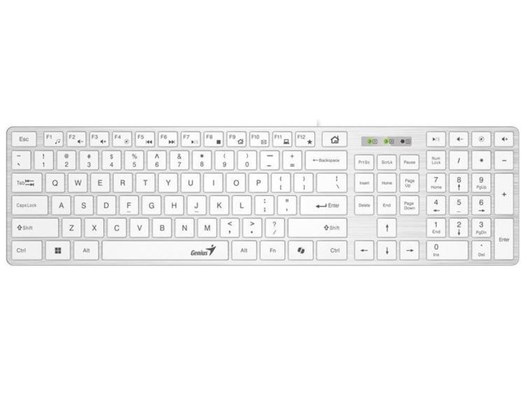 GENIUS Slimstar 126 CZ+SK layout bílá (31310017427)