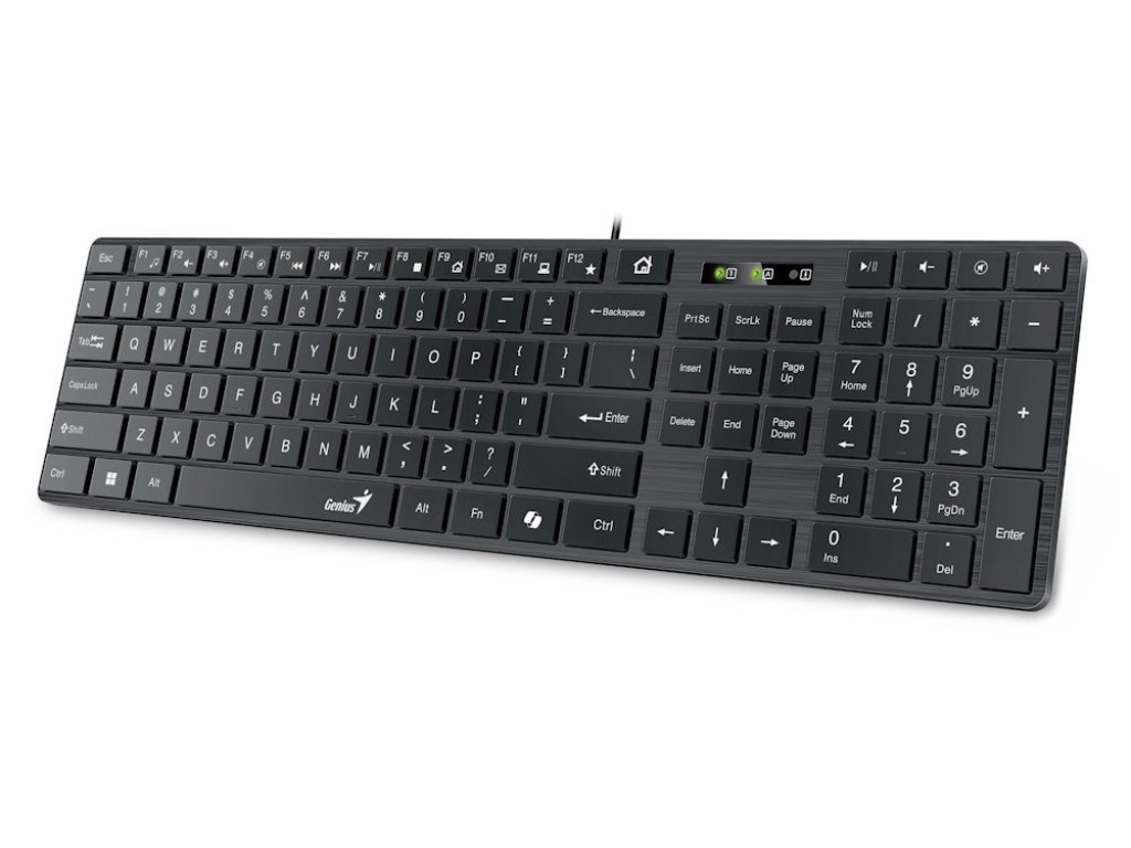 Genius SlimStar 126 klávesnice + Copilot - drátová, černá (31310017426)
