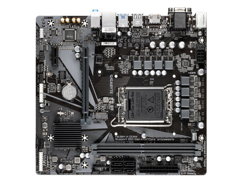 GIGABYTE H610M H DDR4 rev. 1.0