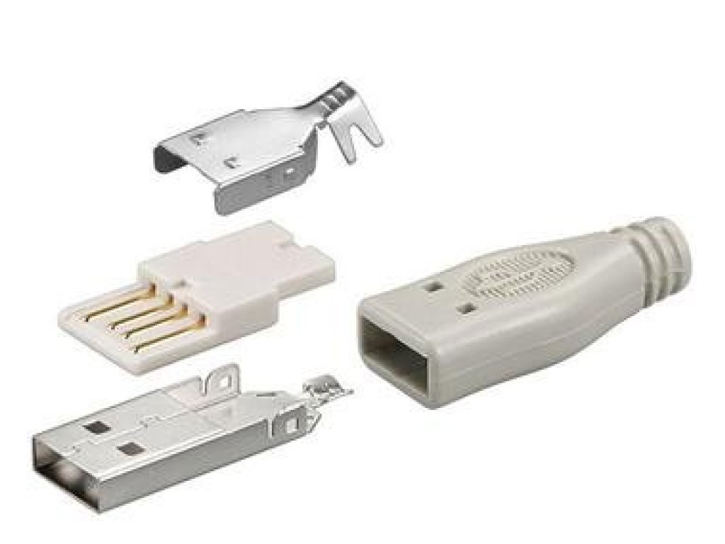 GOOBAY konektor USB A, M, pájecí konektor