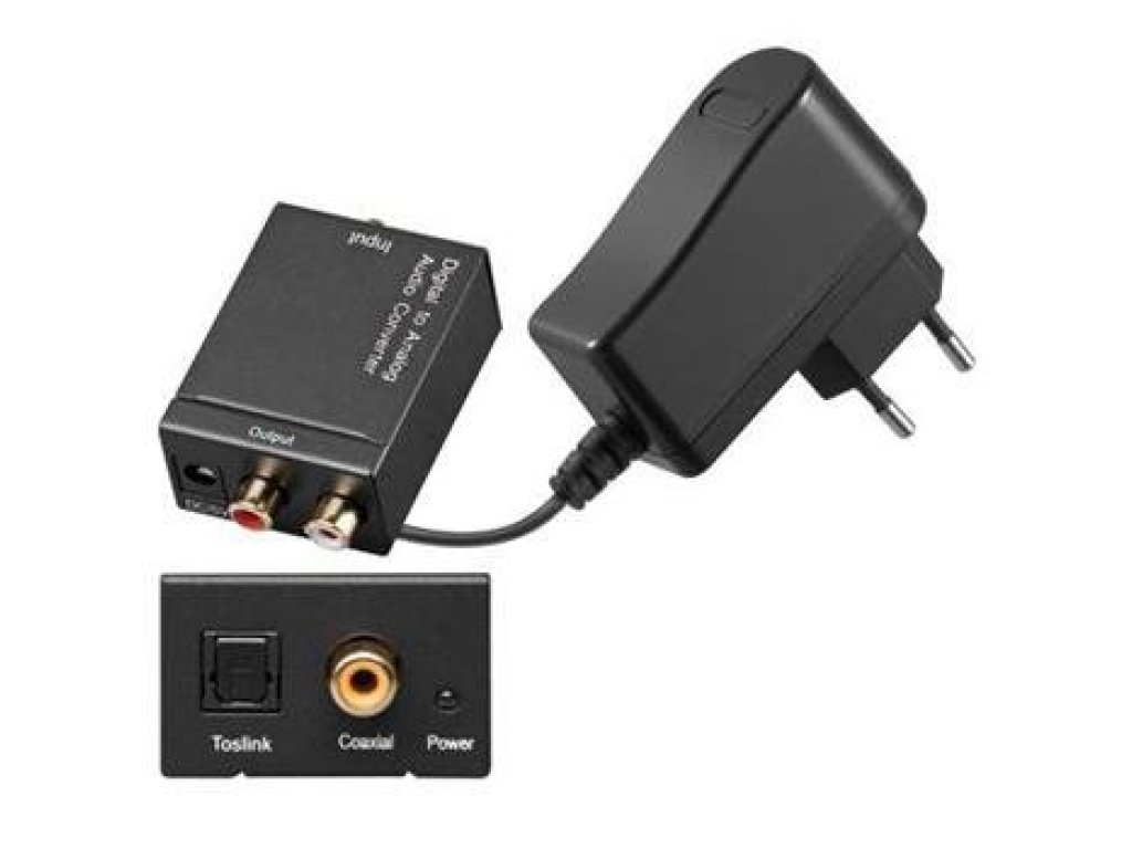 GOOBAY převodník COAX+Toslink-2xCINCH, F+F/F (kjtosred04)