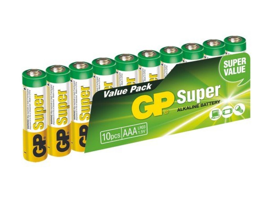 GP Super Alkaline 10ks AAA (1013100102)