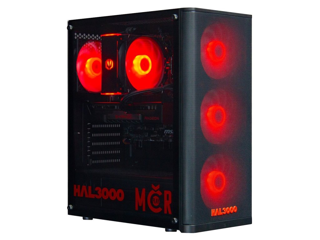 HAL3000 MCR Finale Elite / AMD Ryzen 7 5700X/ 32GB/ RX 9060 XT 16G/ 1TB PCIe SSD/ WiFi/ W11 (PCHS2735)