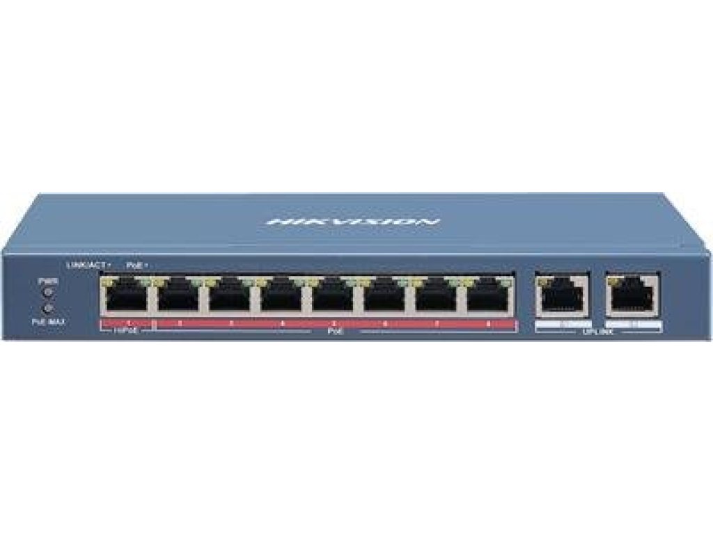 HIKVISION DS-3E1310HP-EI PoE Smart managed switch, 8x PoE, 110W