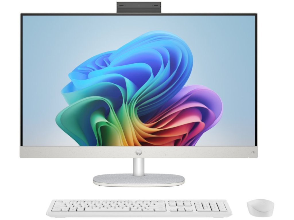 HP 27-ct2007nc 27" FHD,matný/ Ryzen AI 7 350/ 32GB DDR5/ 1TB SSD/ Radeon™ Graphics/ W11H/ kbd+myš/ bílý (BQ8T8EA#BCM)