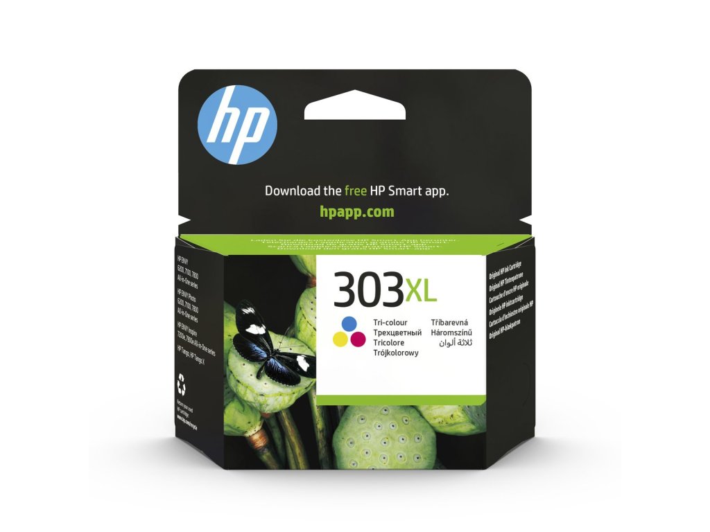 HP 303 tříbarevná inkoustová náplň (T6N03AE#UUQ)