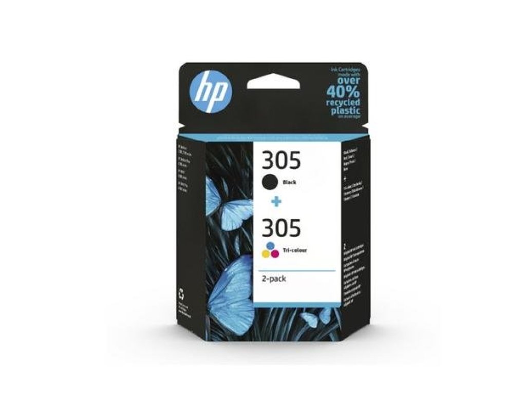HP 305, sada B+CMY inkoustová kazeta (6ZD17AE)