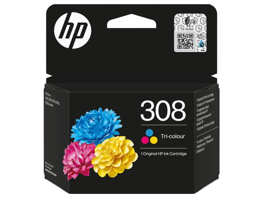 HP 308 ink. náplň tříbarevná (7FP20UE)