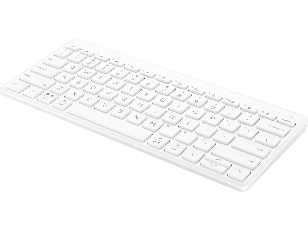 HP 350 Compact Multi-Device Keyboard White - klávesnice, bezdrátová, bílá, CZ/SK (692T0AA#BCM)