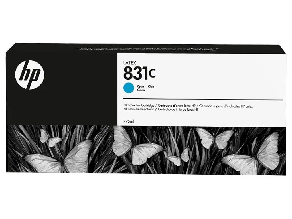 HP 831C inkoustová náplň azurová (CZ695A)