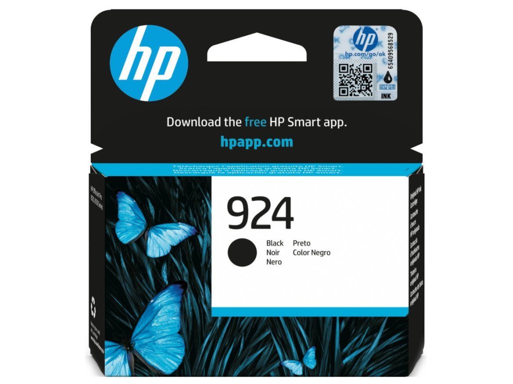 HP 924 ink. náplň černá (4K0U6NE)