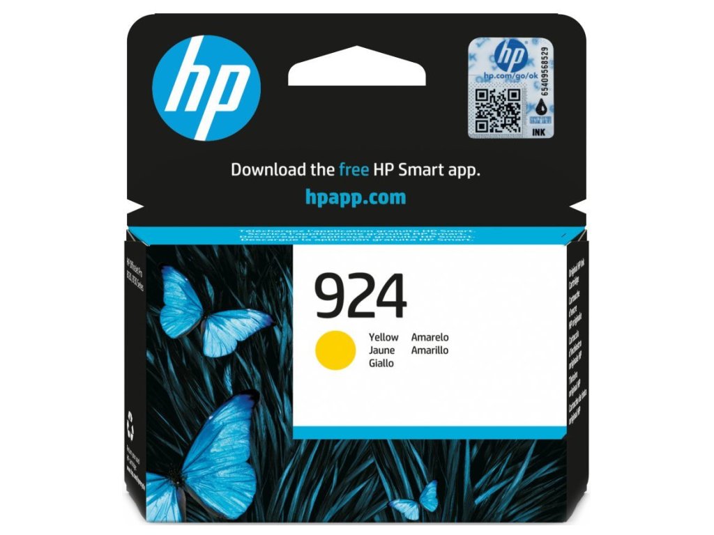 HP 924 ink. náplň žlutá (4K0U5NE)