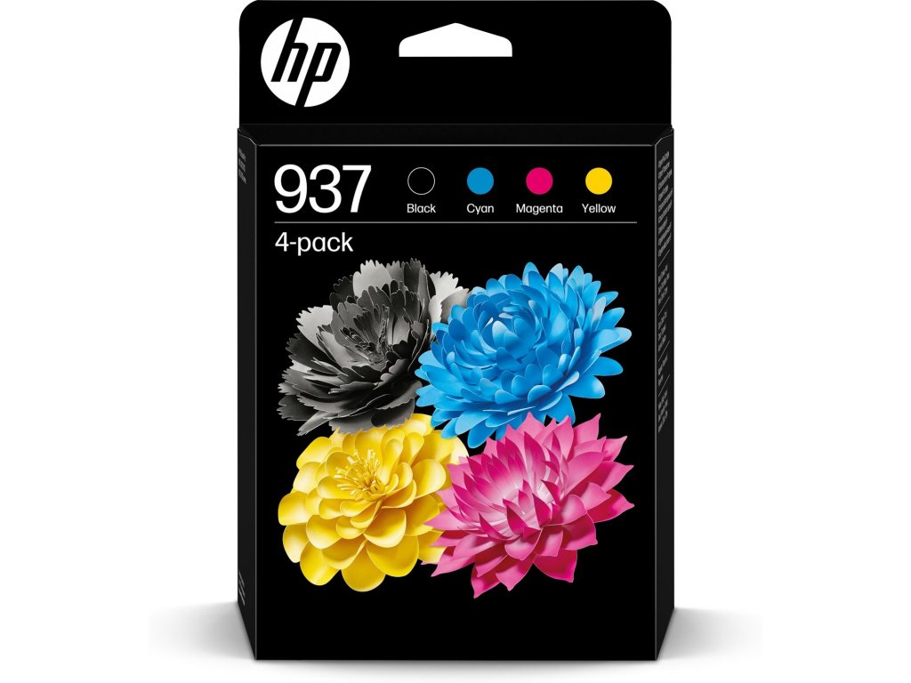 HP 937 Čtyřbalení ink. kazet (6C400NE)