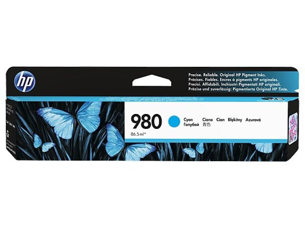 HP 980 Azurová originální inkoustová kazeta (D8J07A)