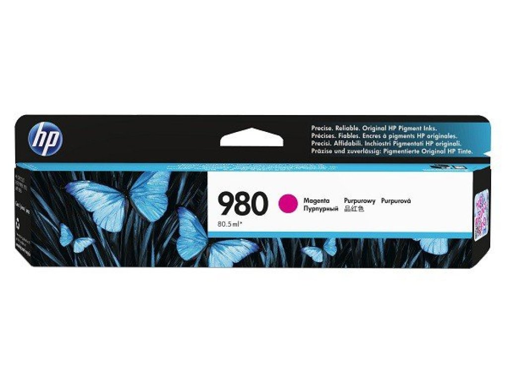 HP 980 purpurová inkoustová kazeta (D8J08A)