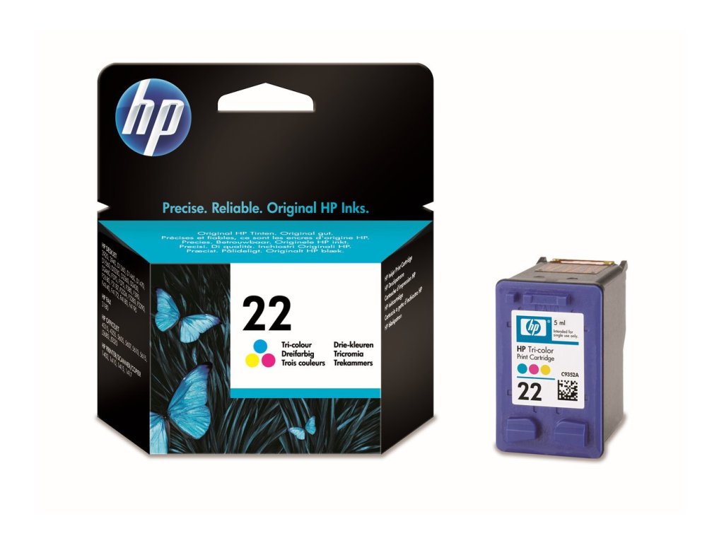 HP cartridge č. 22, CMY (C9352AE)