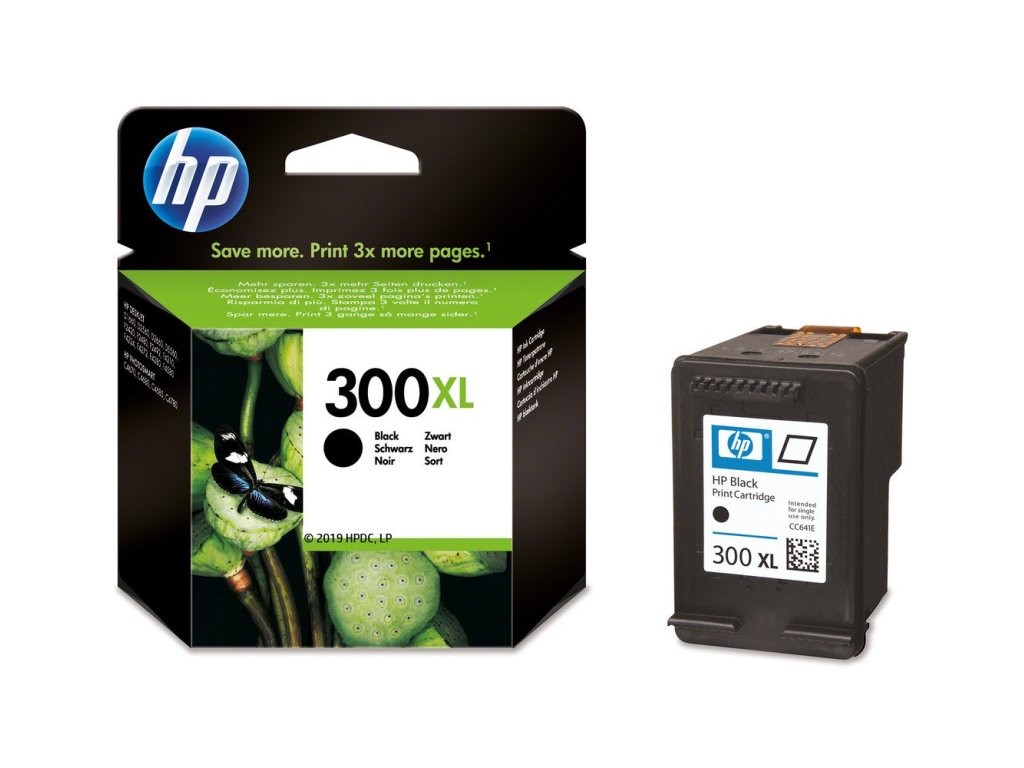 HP cartridge č. 300XL, black (CC641EE)