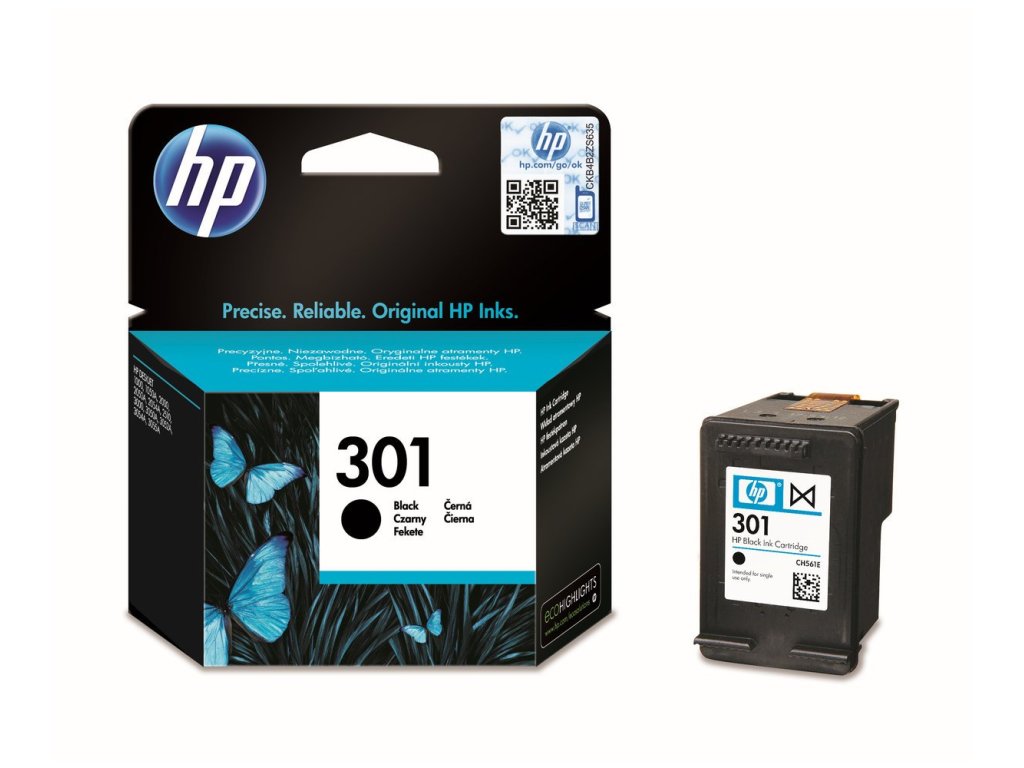 HP cartridge č. 301, black (CH561EE)