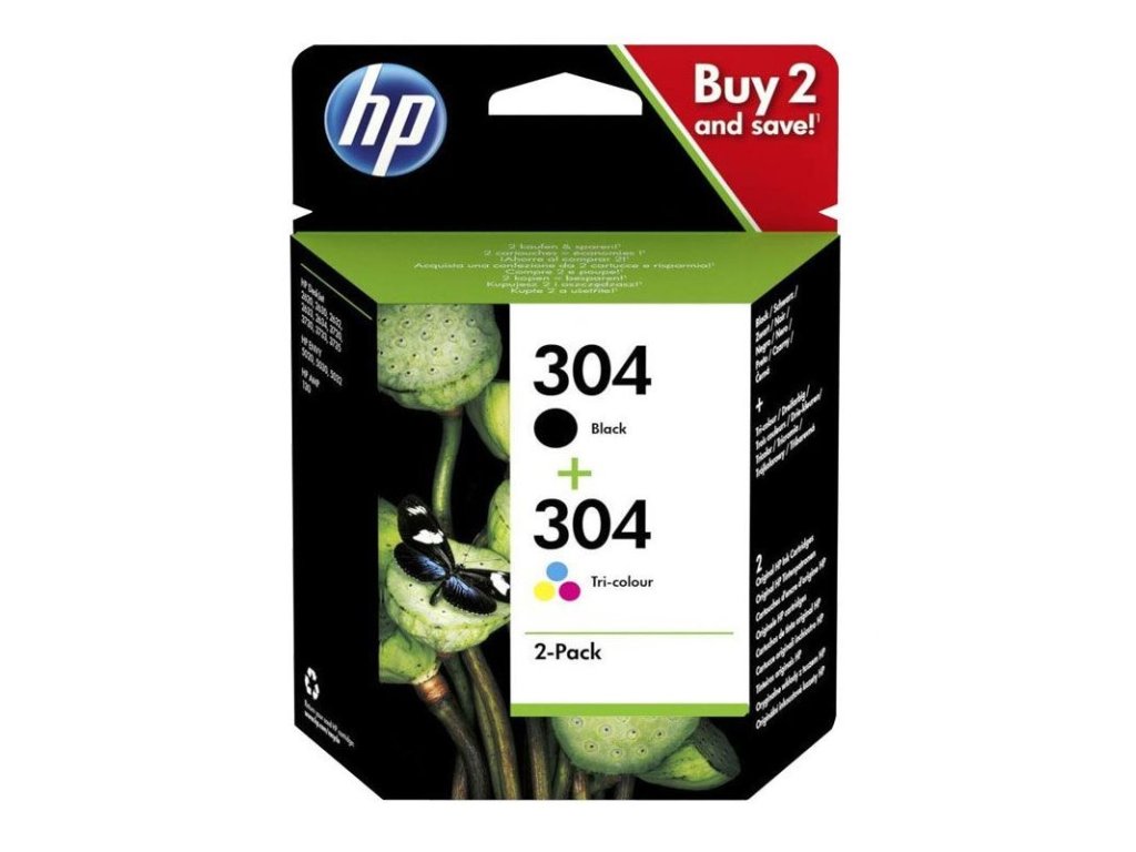 HP cartridge č. 304, black + CMY set (3JB05AE)