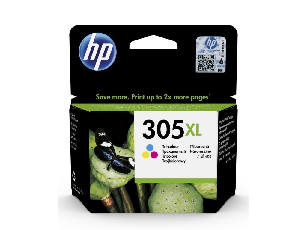 HP cartridge č. 305XL, CMY (3YM63AE)