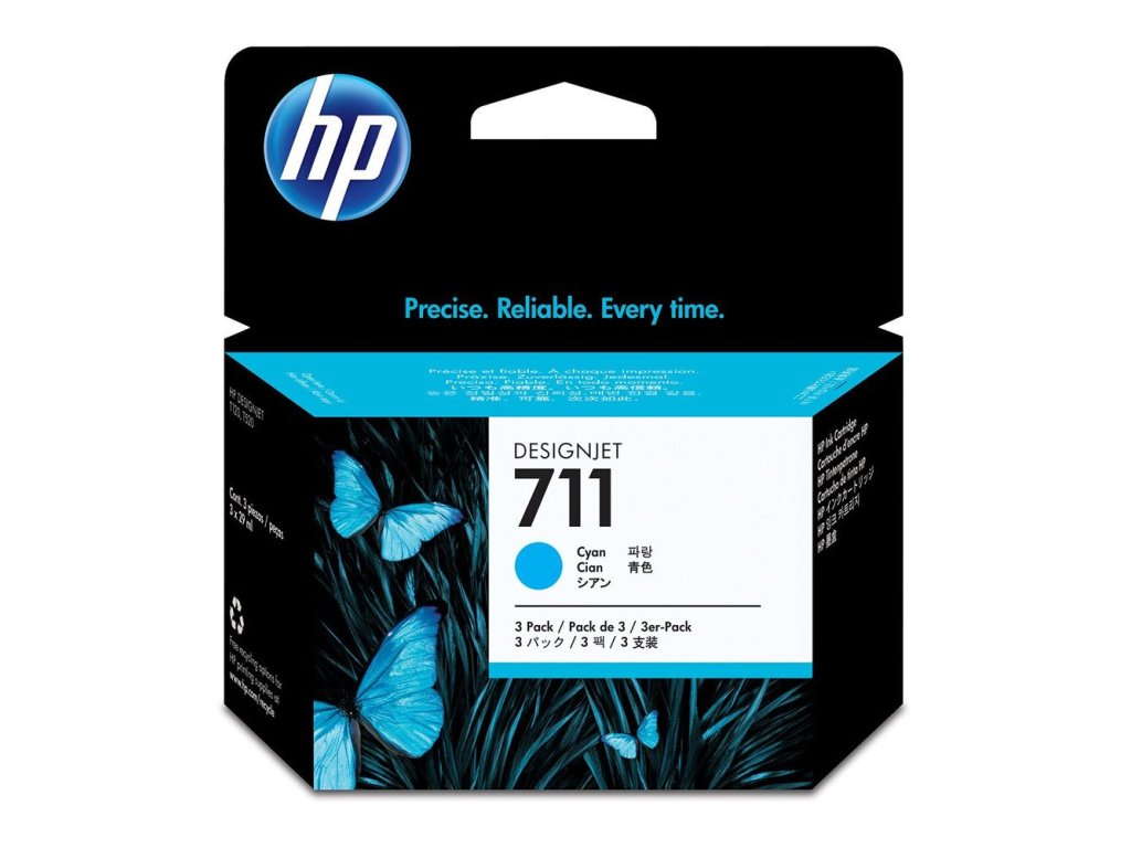 HP cartridge č. 711, cyan (CZ134A)