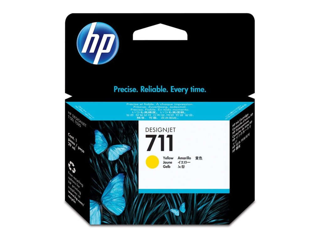 HP cartridge č. 711, yellow (CZ132A)