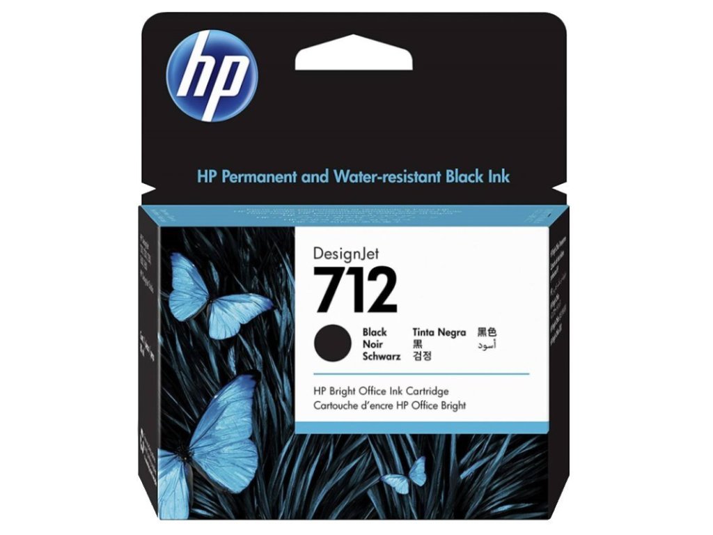 HP cartridge č. 712, black (3ED70A)
