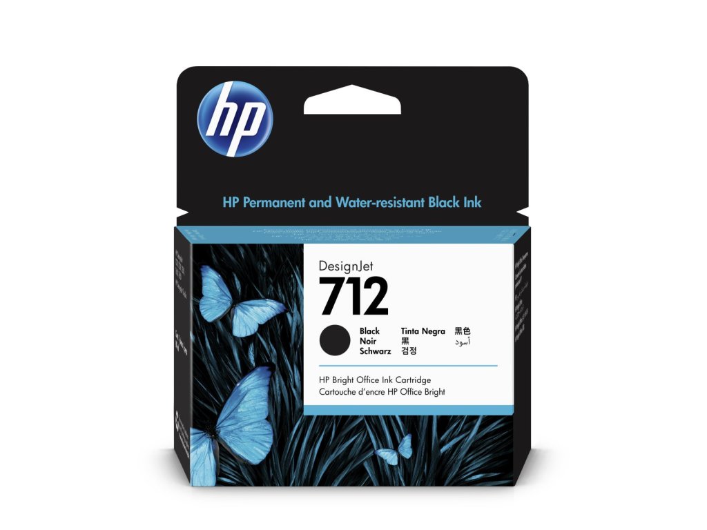 HP cartridge č. 712, black (3ED71A)