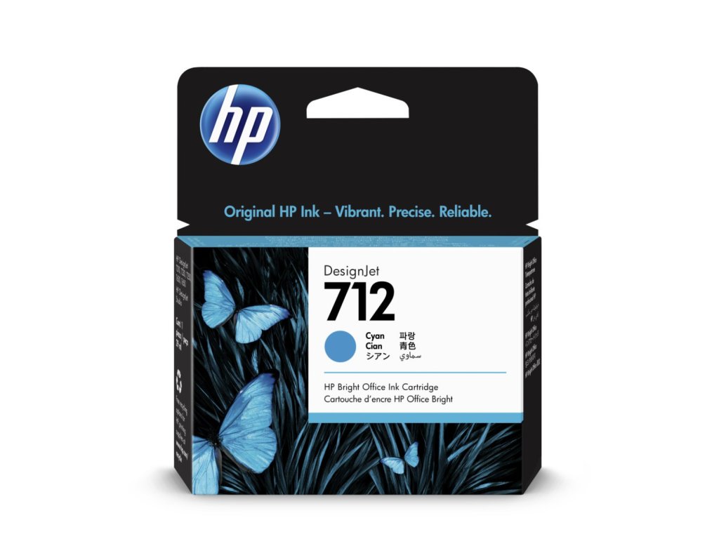 HP cartridge č. 712, cyan (3ED67A)