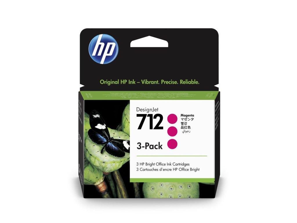 HP cartridge č. 712, magenta triple pack (3ED78A)