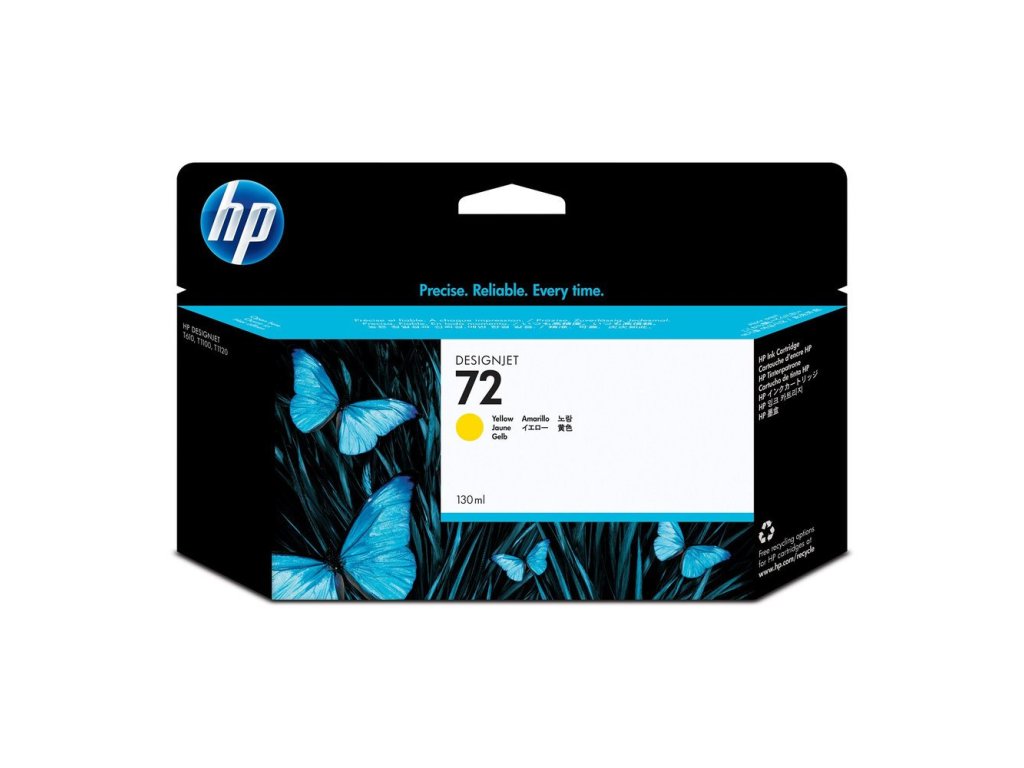 HP cartridge č. 72XL, yellow (C9373A)