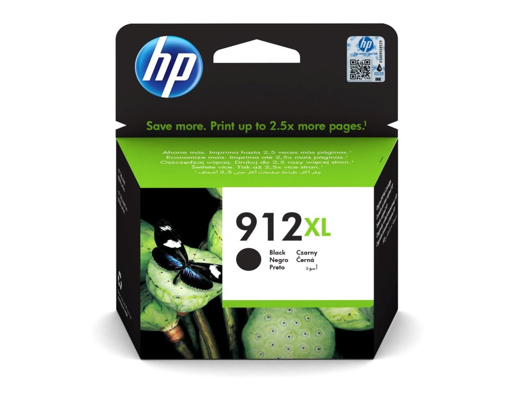 HP cartridge č. 912XL, black (3YL84AE)