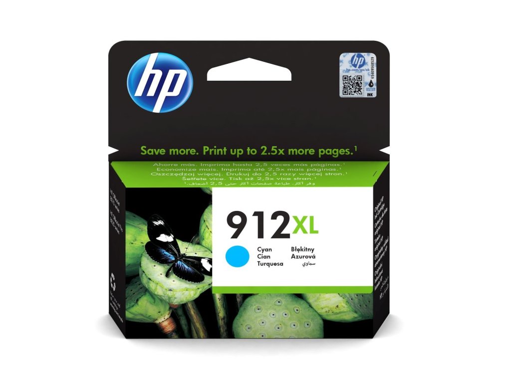 HP cartridge č. 912XL, cyan (3YL81AE)
