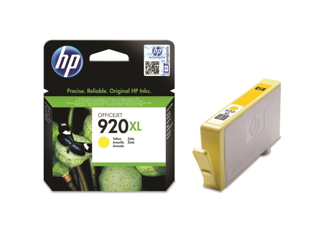HP cartridge č. 920XL, yellow (CD974AE)