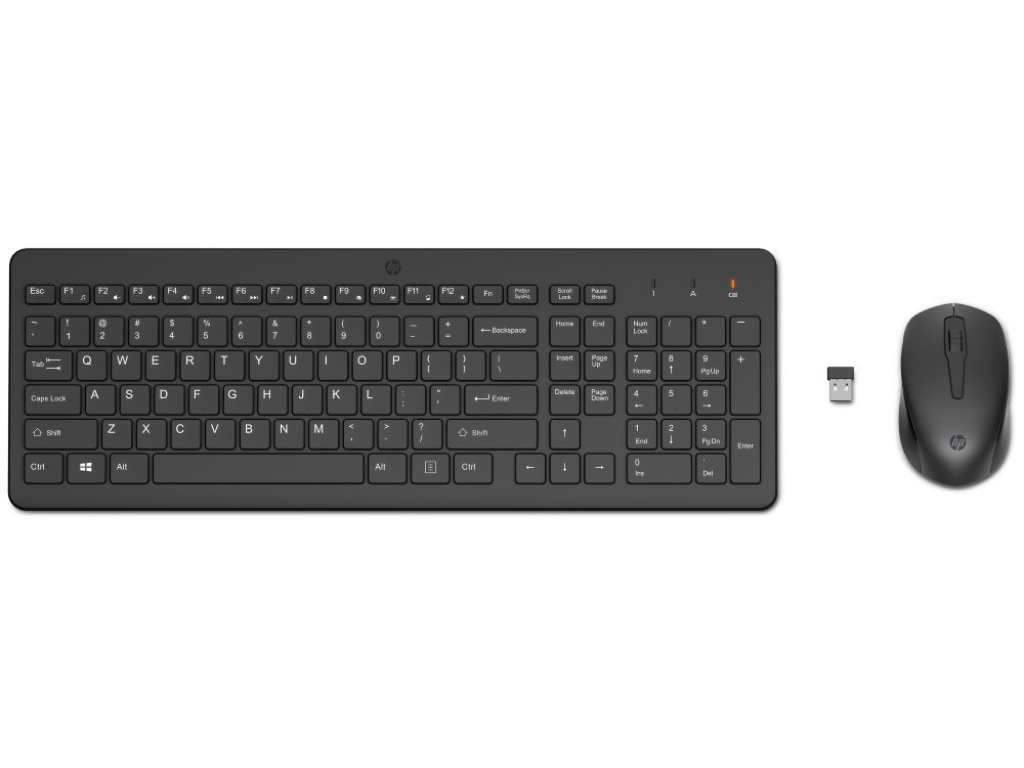 HP HP 330 - set bezdrátové klávesnice a myši, černá, CZ/SK (2V9E6AA#ABB)