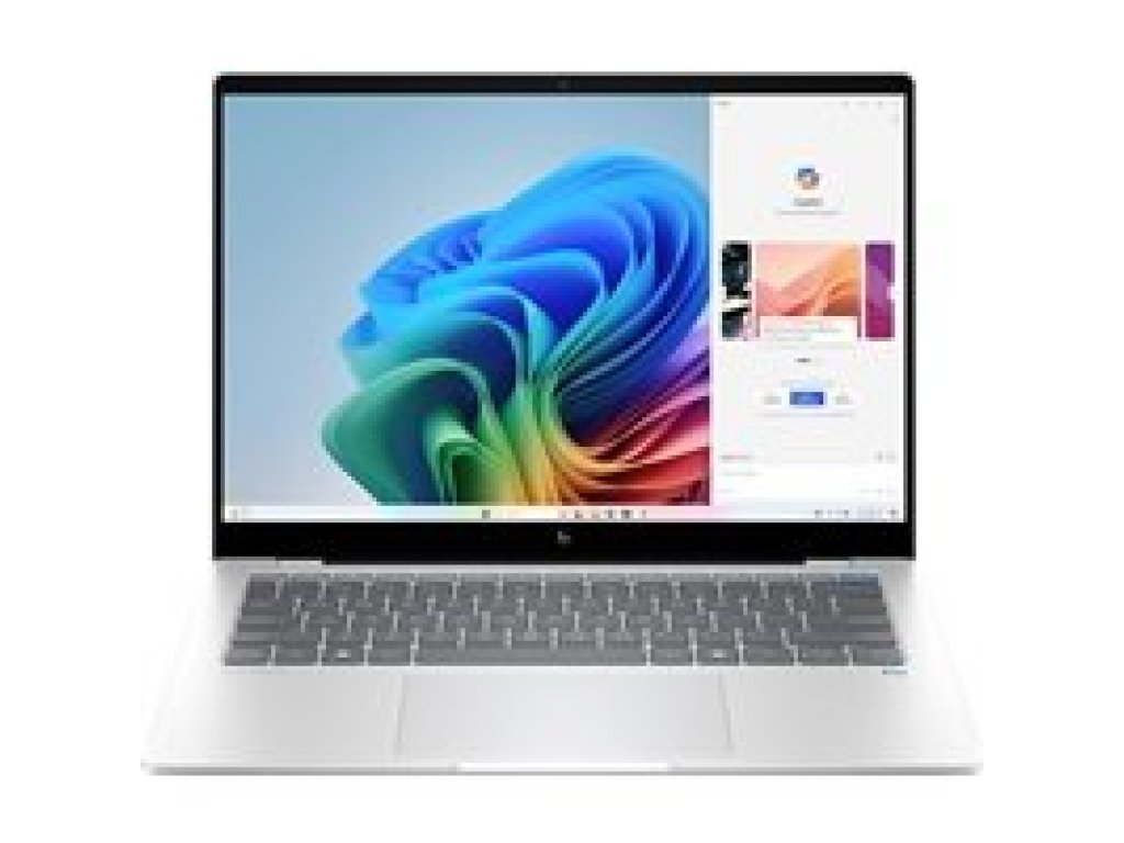 HP Omnibook X 14-fe1013nc - 14" 2240x1400 2,2K, Snapdragon X Plus X1P 42 100, 16GB RAM, 1TB SSD, Qualcomm Adreno, W11 Home, stříbrný (B21C5EA#BCM)