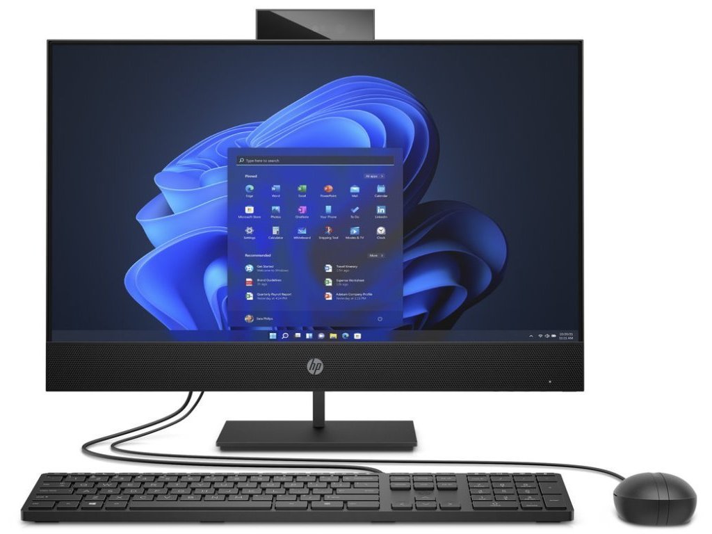 HP ProOne 440 G9 - 23,8", i3-12100T, 8GB RAM, 256GB SSD, UHD 730, Windows 11 Pro, Slv-Black (998B7ET#BCM)
