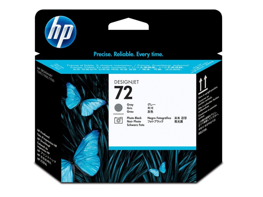 HP tisková hlava č. 72, grey, black (C9380A)