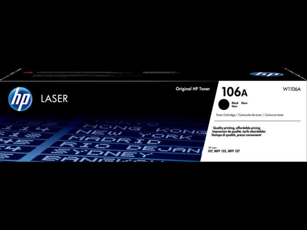 HP toner č. 106A, black (W1106A)