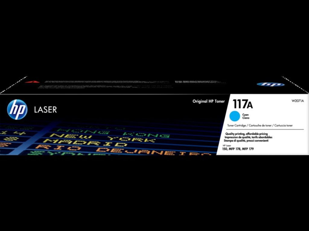 HP toner č. 117A, cyan (W2071A)