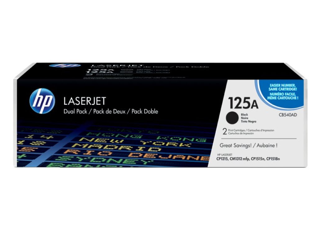 HP toner č. 125A, black (CB540AD)