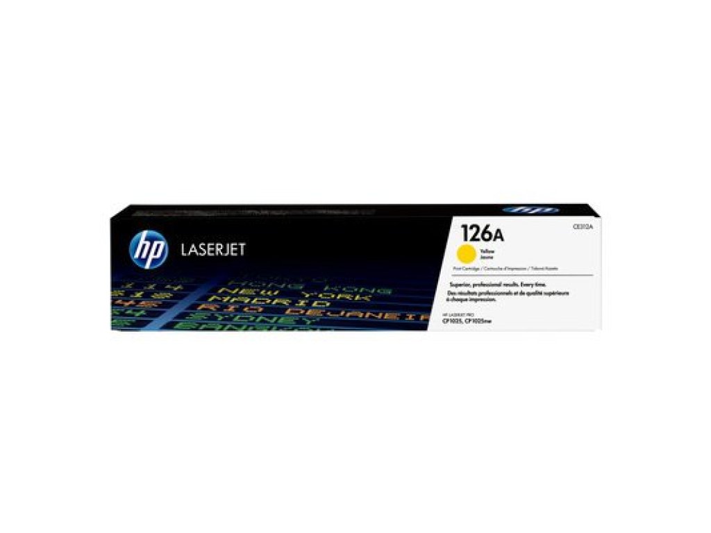 HP toner č. 126A, yellow (CE312A)