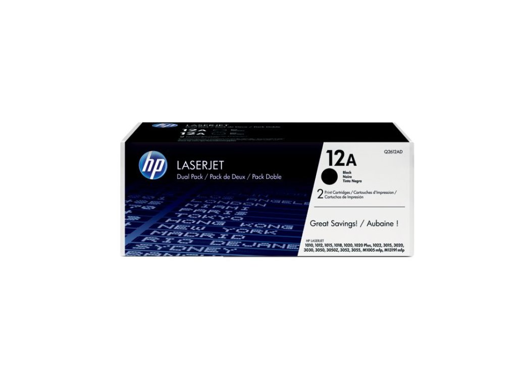 HP toner č. 12A, black (Q2612AD)