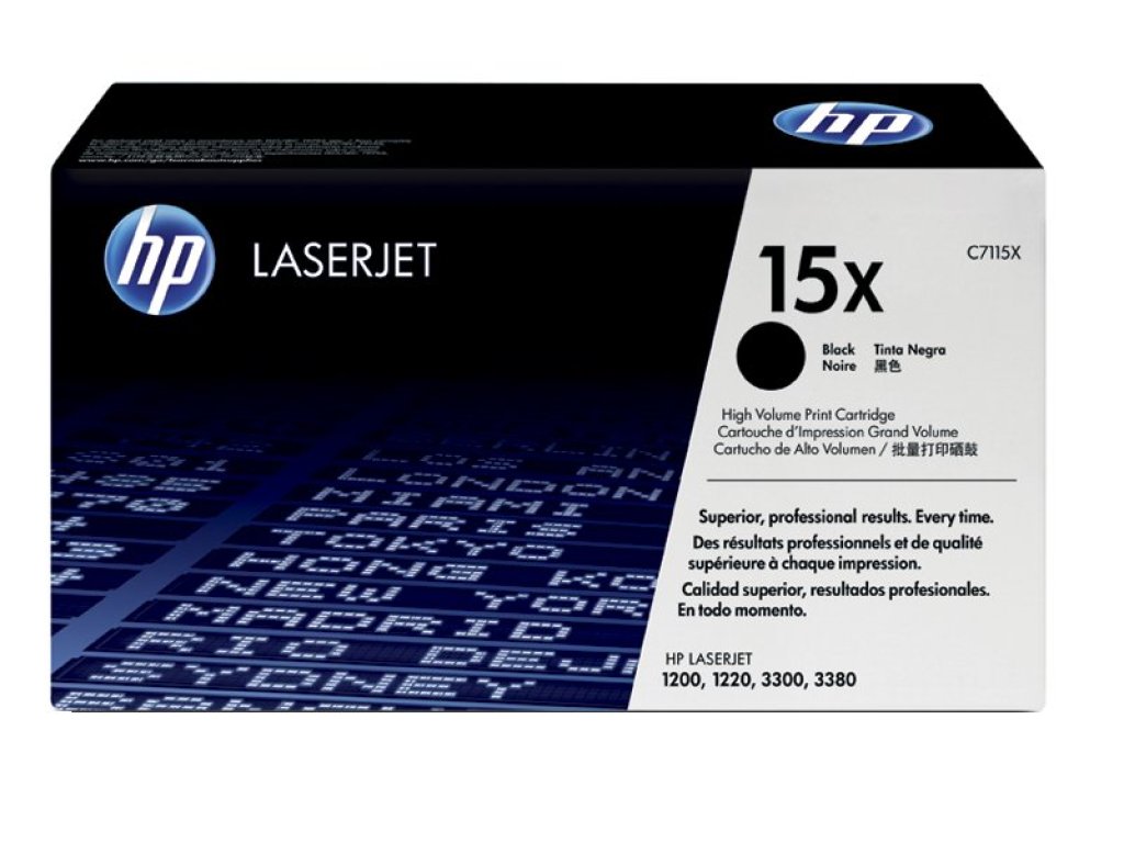 HP toner č. 15X, black (C7115X)