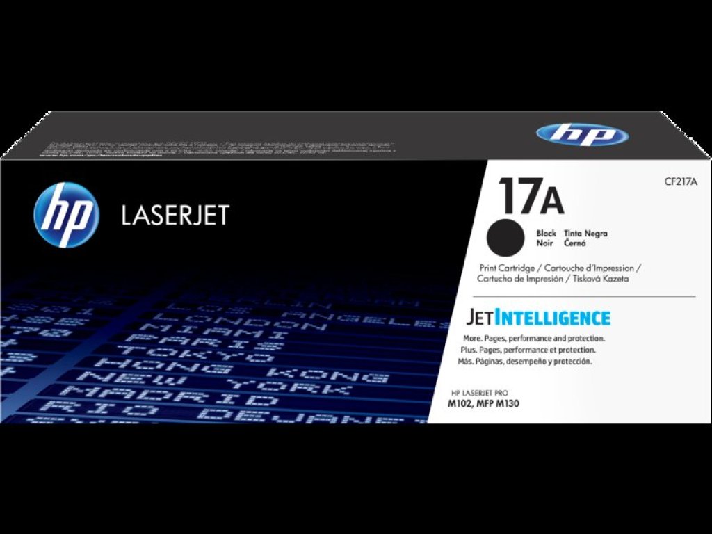HP toner č. 17A, black (CF217A)