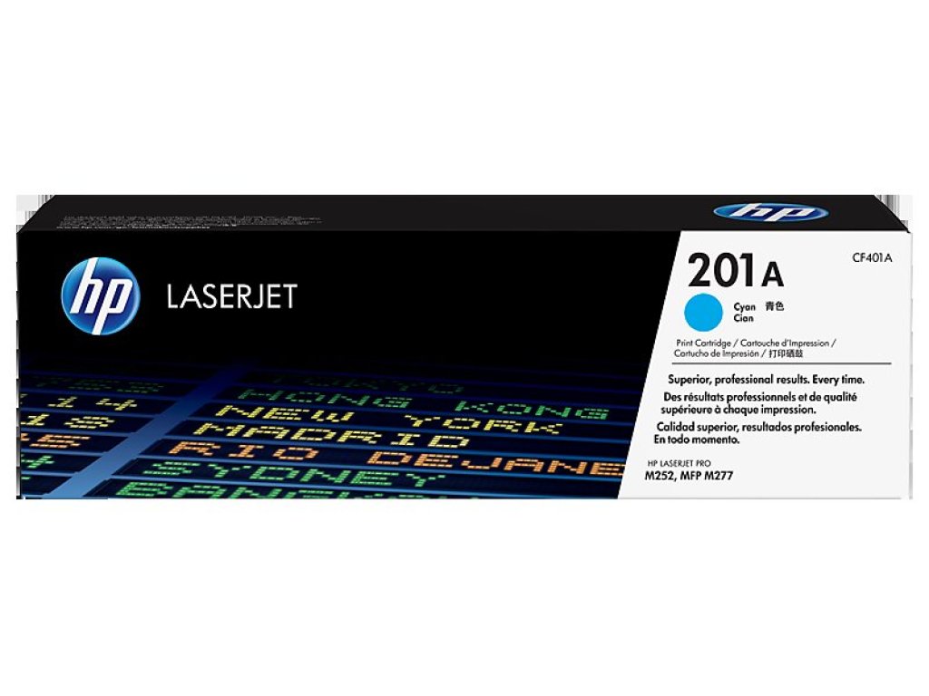 HP toner č. 201A, cyan (CF401A)