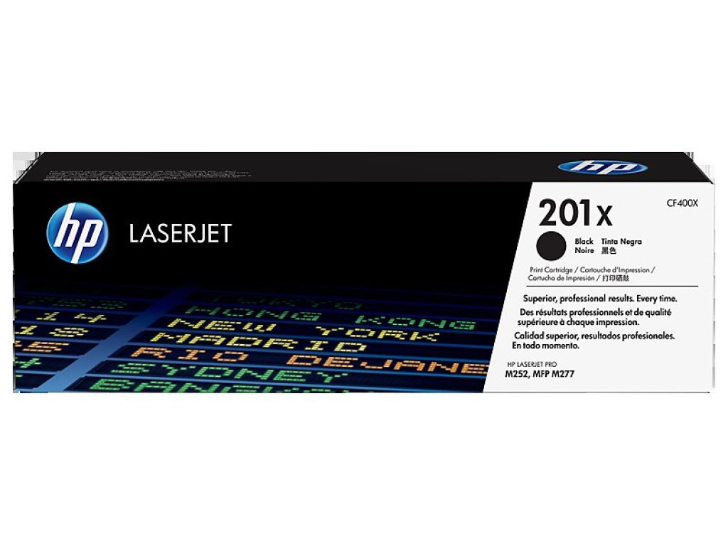 HP toner č. 201X, black (CF400X)