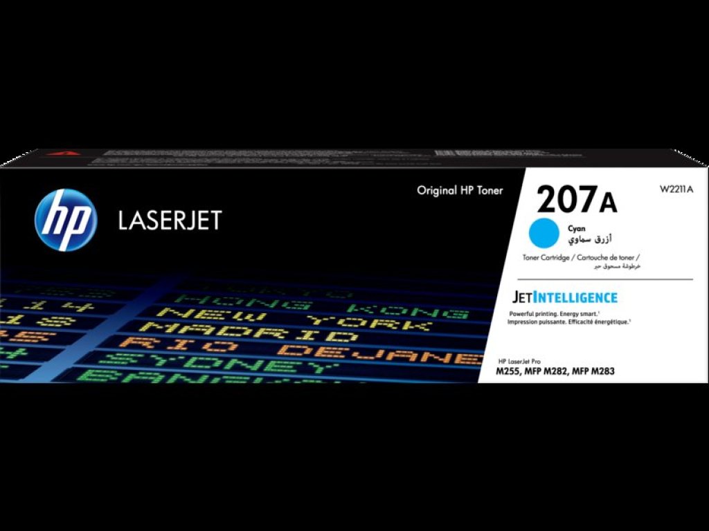 HP toner č. 207A, cyan (W2211A)