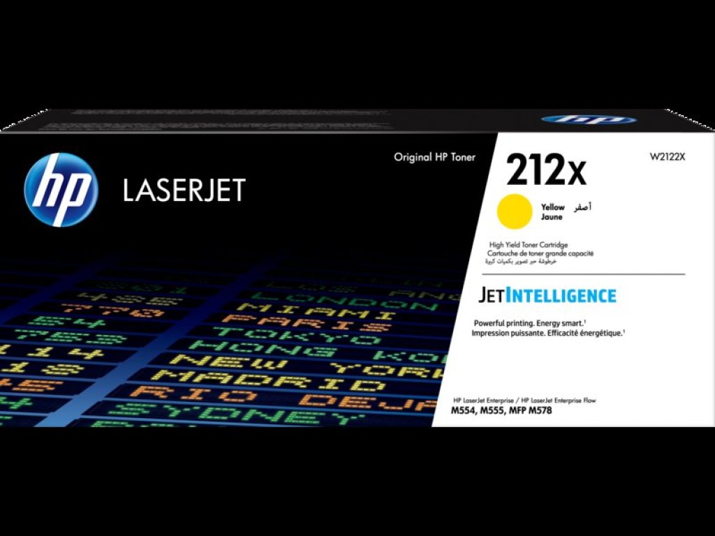 HP toner č. 212X, yellow (W2122X)