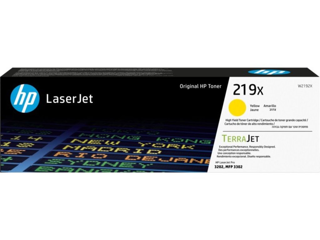 HP toner č.219X, yellow (W2192X)